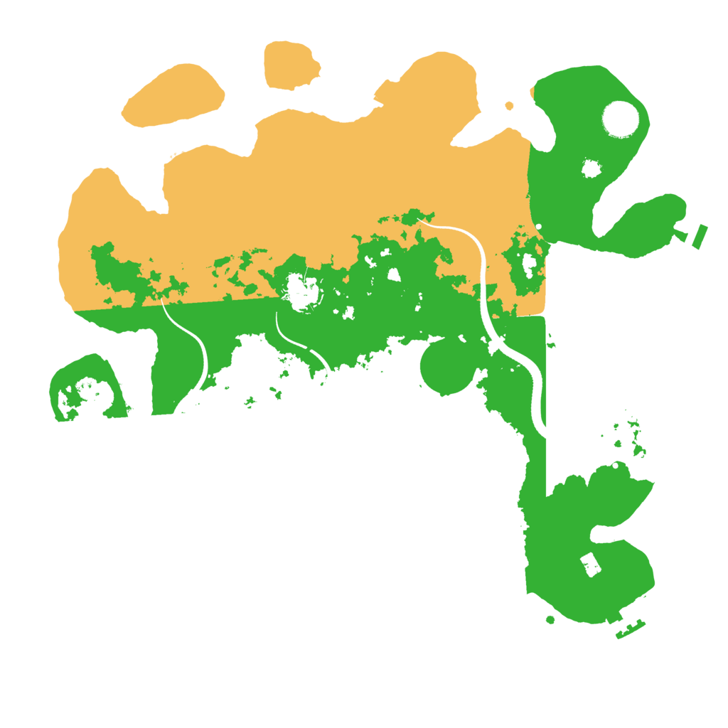 Biome Rust Map: Procedural Map, Size: 3500, Seed: 79705588