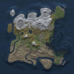 Thumbnail Rust Map: Procedural Map, Size: 3000, Seed: 31902, 12 Monuments