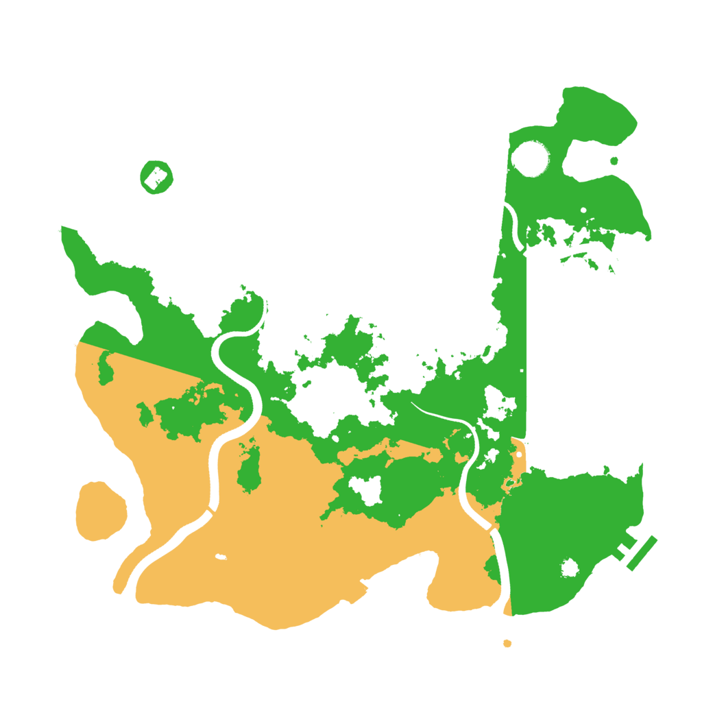 Biome Rust Map: Procedural Map, Size: 3500, Seed: 2810463