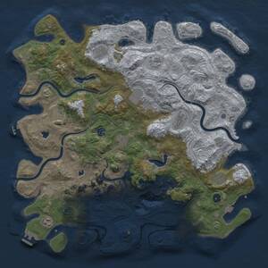 Thumbnail Rust Map: Procedural Map, Size: 4750, Seed: 1113952036, 16 Monuments