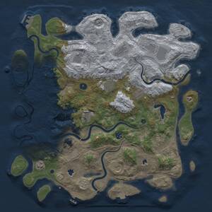 Thumbnail Rust Map: Procedural Map, Size: 4500, Seed: 1172010278, 17 Monuments