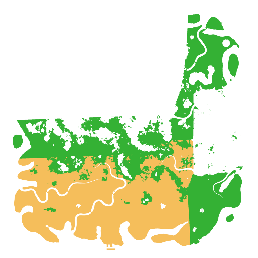 Biome Rust Map: Procedural Map, Size: 6000, Seed: 736324810