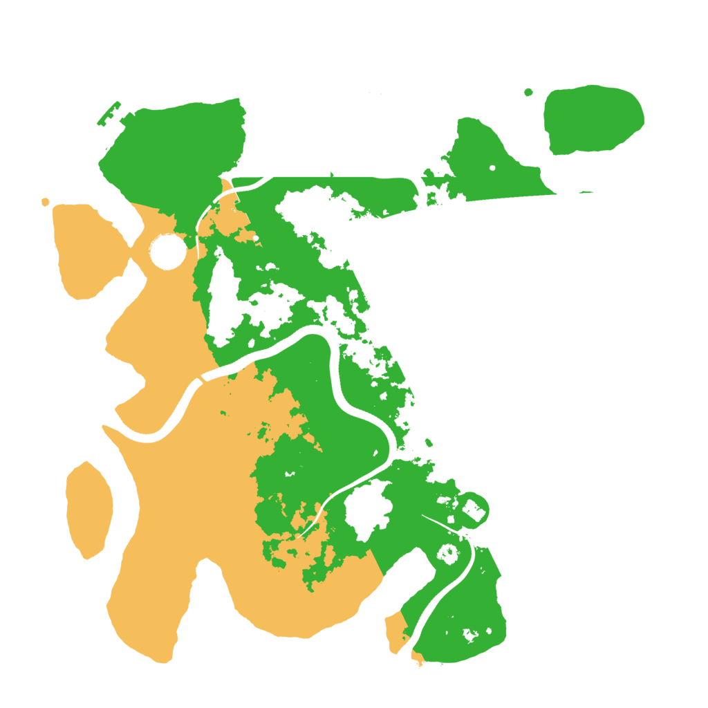 Biome Rust Map: Procedural Map, Size: 3500, Seed: 410336524