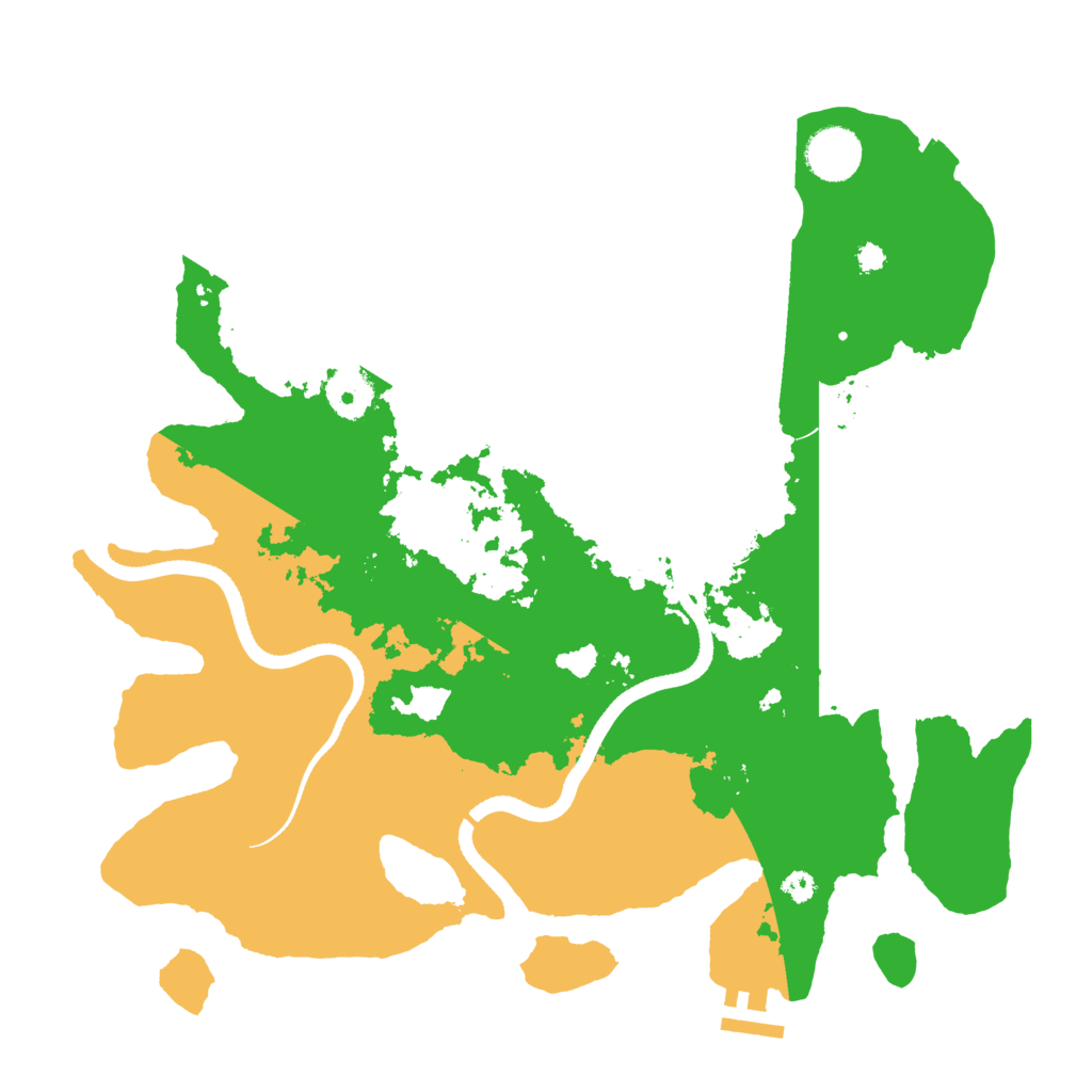Biome Rust Map: Procedural Map, Size: 3500, Seed: 3648268