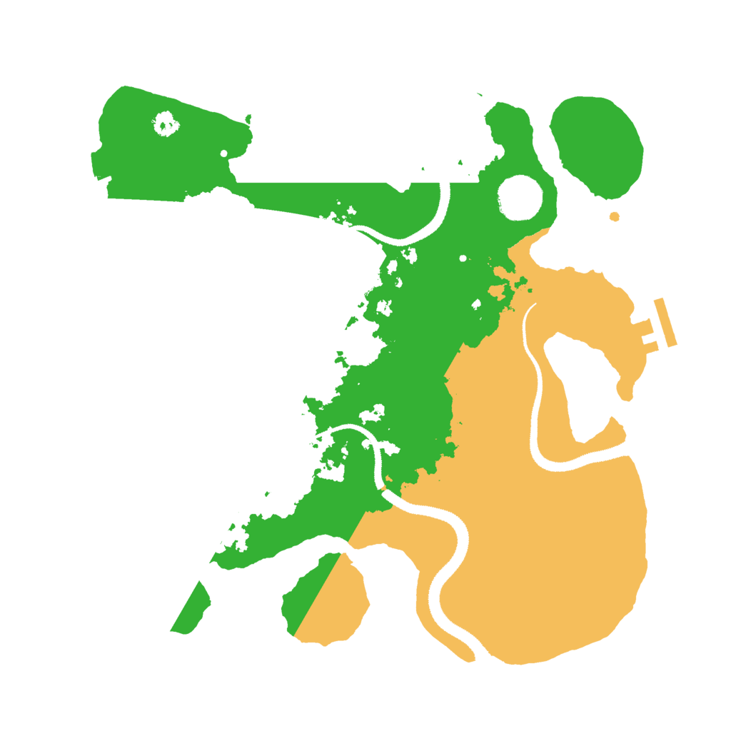 Biome Rust Map: Procedural Map, Size: 3000, Seed: 75757575