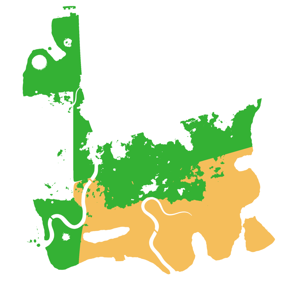 Biome Rust Map: Procedural Map, Size: 3500, Seed: 48291375