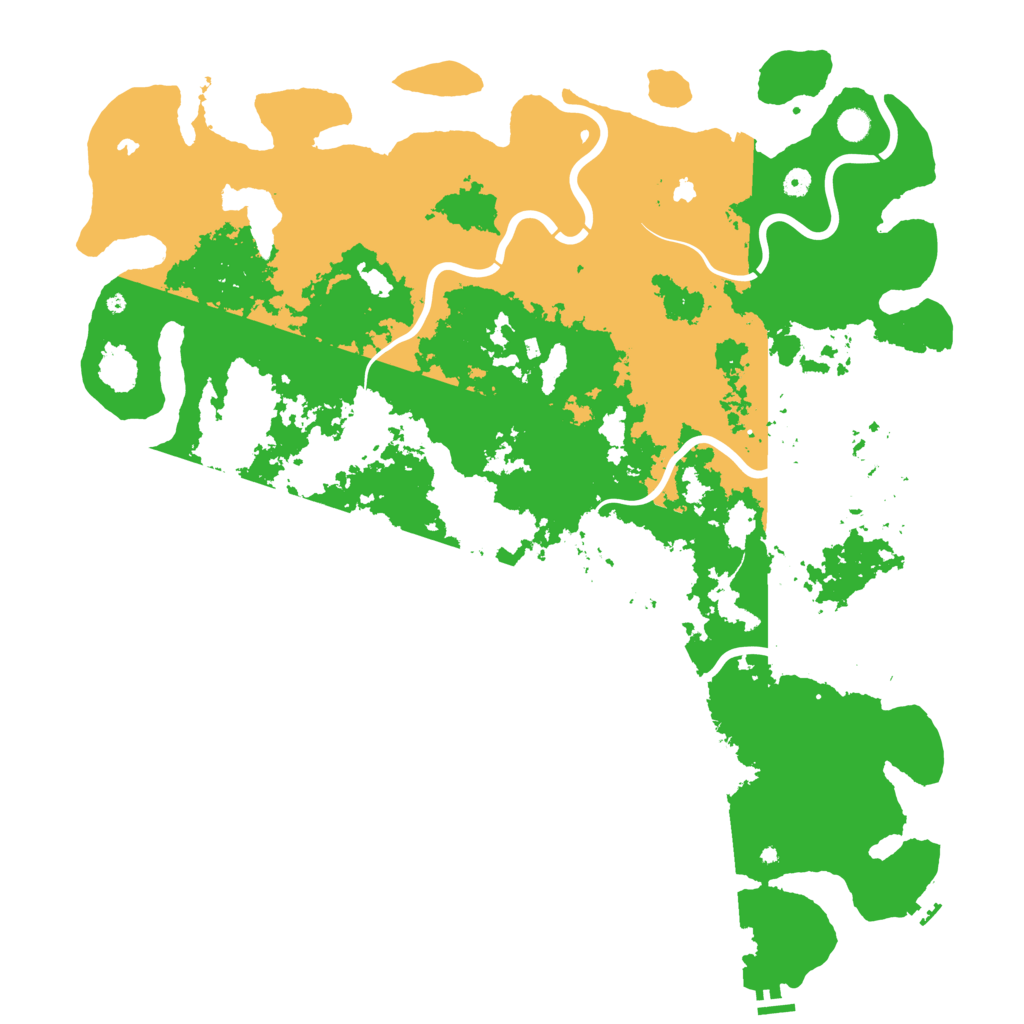Biome Rust Map: Procedural Map, Size: 5500, Seed: 3000