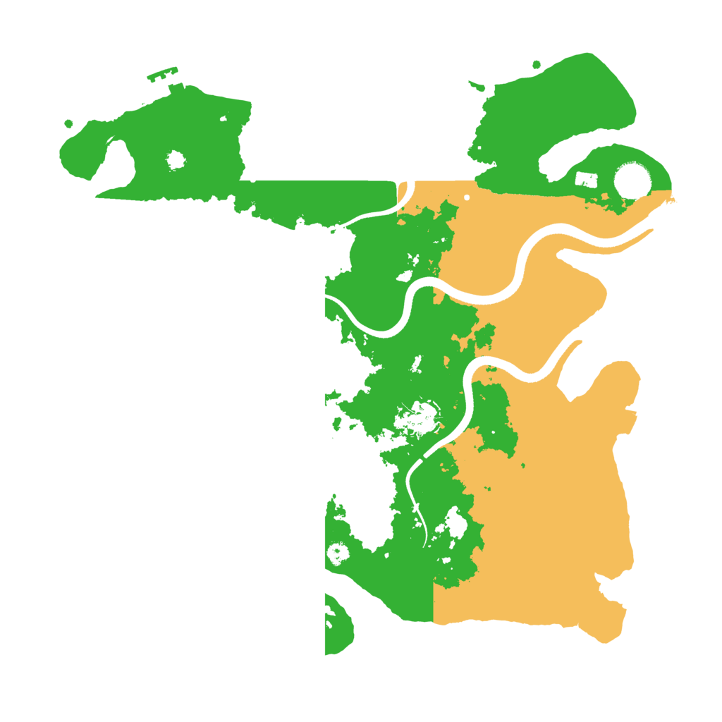 Biome Rust Map: Procedural Map, Size: 3500, Seed: 71724835
