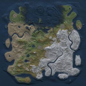 Thumbnail Rust Map: Procedural Map, Size: 4500, Seed: 916537636, 16 Monuments