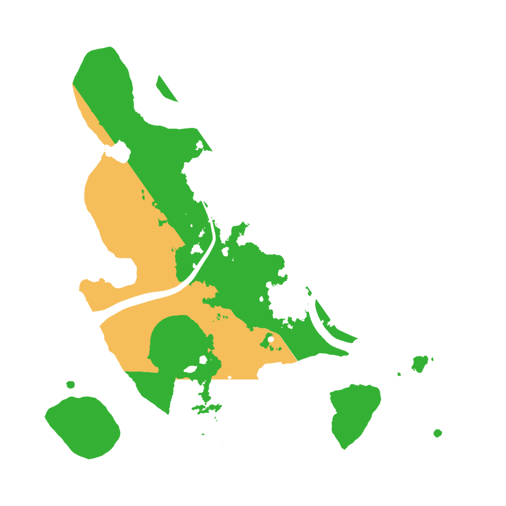 Biome Rust Map: Procedural Map, Size: 2500, Seed: 723475979