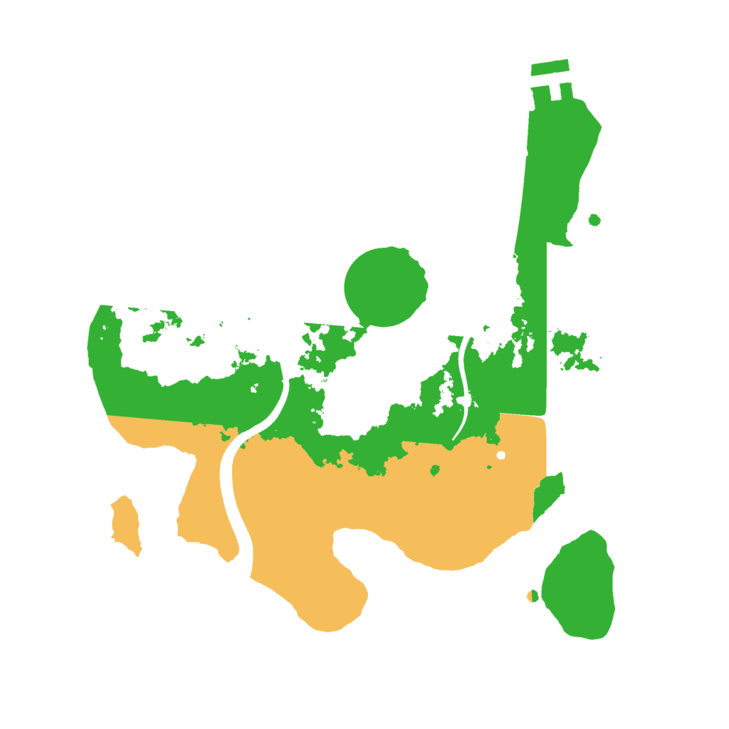 Biome Rust Map: Procedural Map, Size: 2450, Seed: 1234