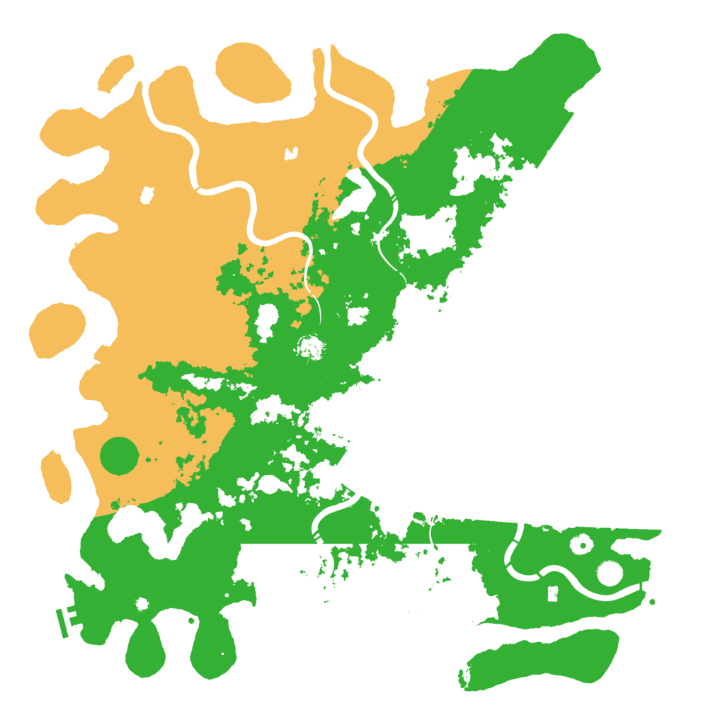 Biome Rust Map: Procedural Map, Size: 5000, Seed: 311466167