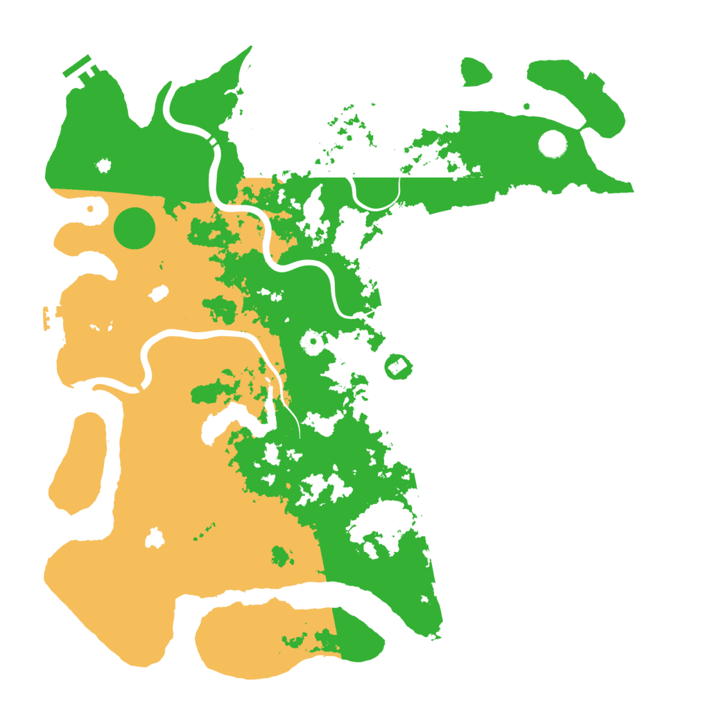 Biome Rust Map: Procedural Map, Size: 4500, Seed: 264258869