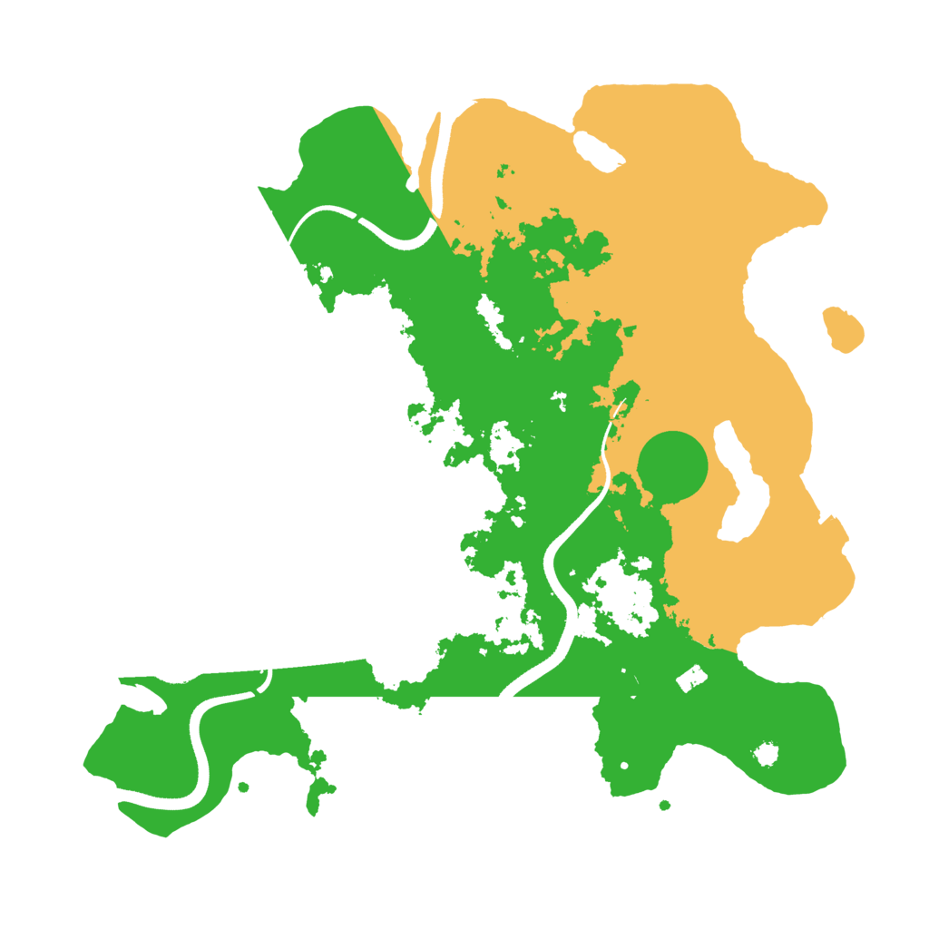 Biome Rust Map: Procedural Map, Size: 3510, Seed: 649861369