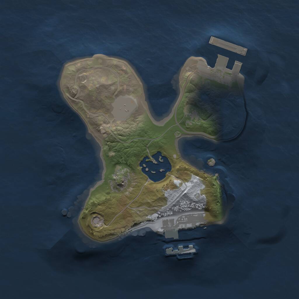 Rust Map: Procedural Map, Size: 1567, Seed: 1972, 4 Monuments