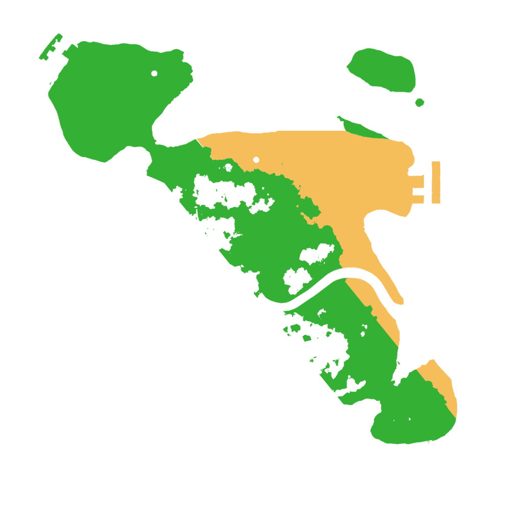 Biome Rust Map: Procedural Map, Size: 2500, Seed: 935891470