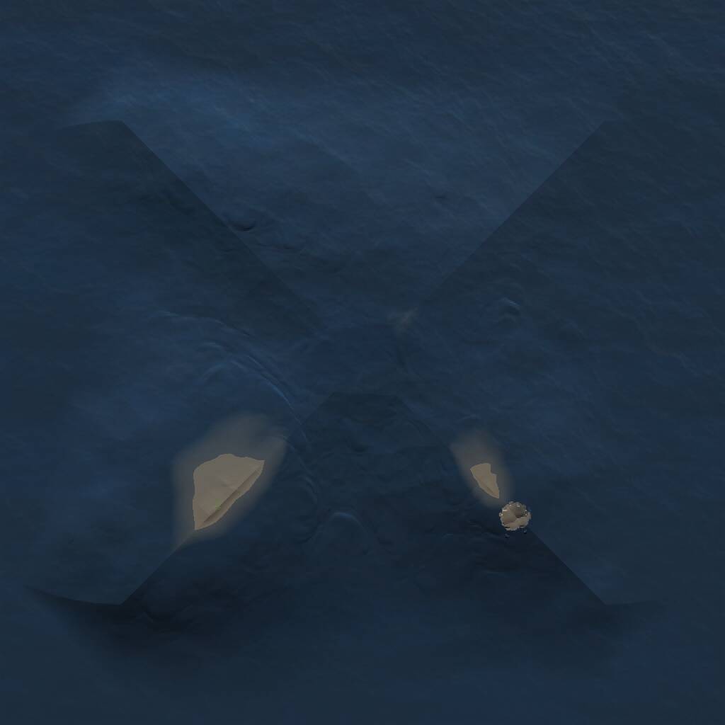 Rust Map: Procedural Map, Size: 1000, Seed: 170454320, 1 Monuments