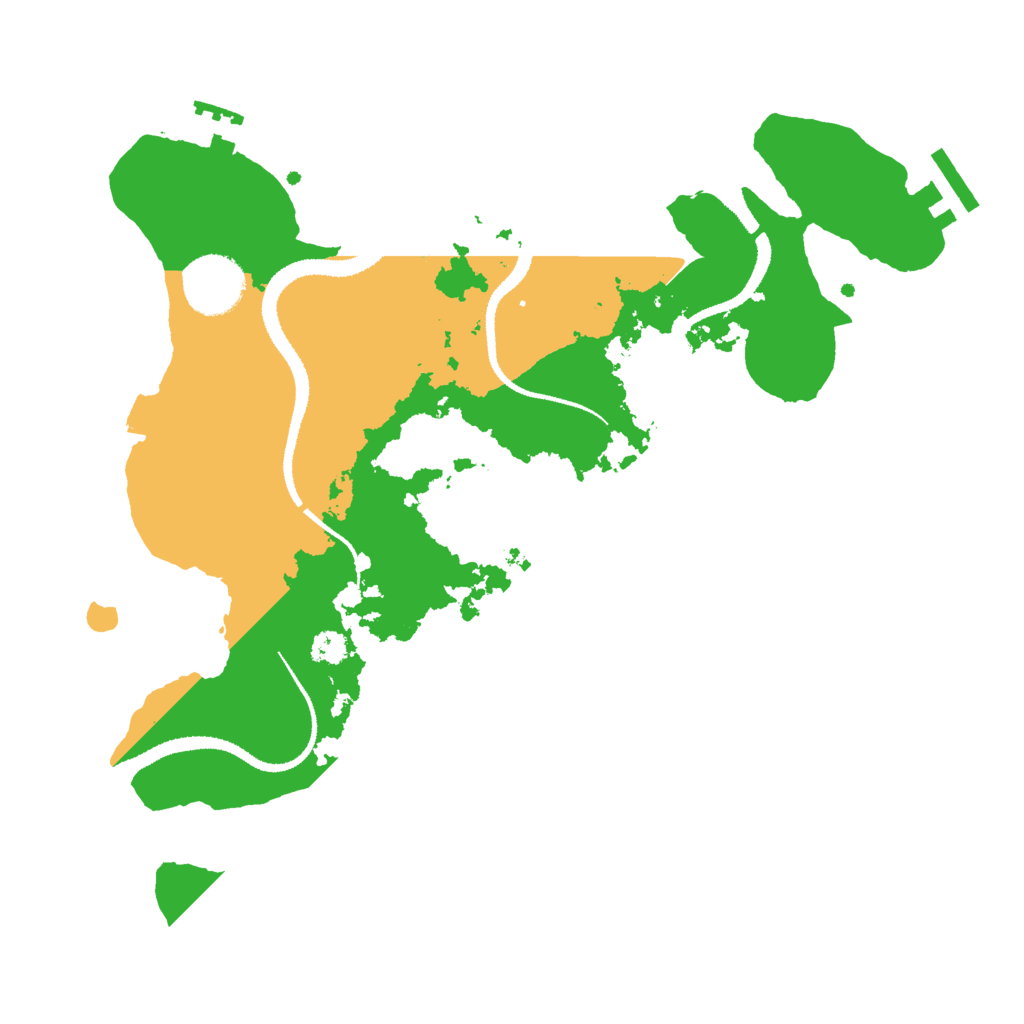 Biome Rust Map: Procedural Map, Size: 3000, Seed: 91244