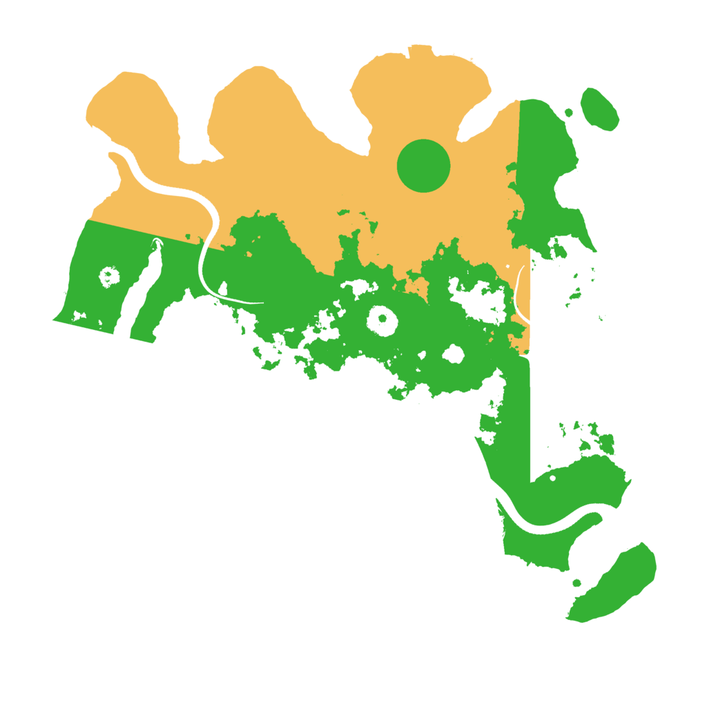 Biome Rust Map: Procedural Map, Size: 3500, Seed: 1345257105