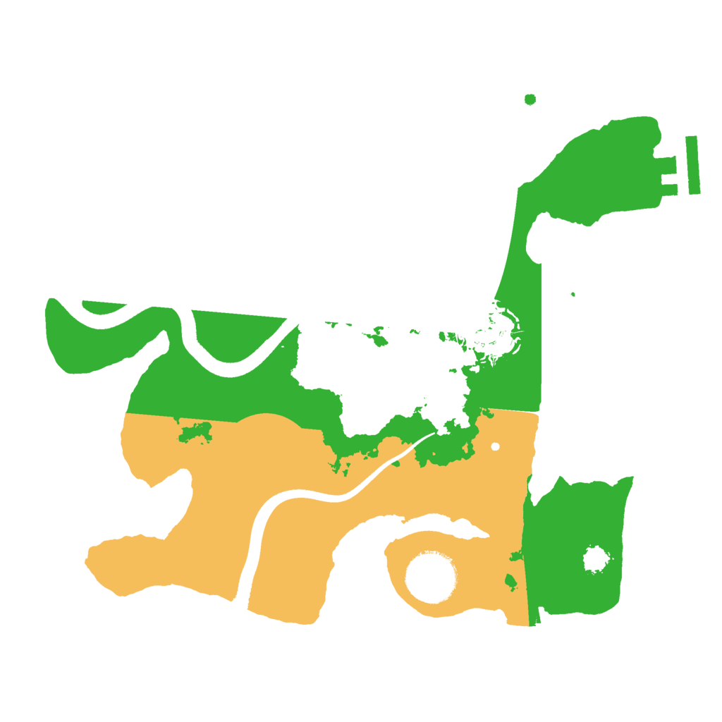 Biome Rust Map: Procedural Map, Size: 2500, Seed: 200505375