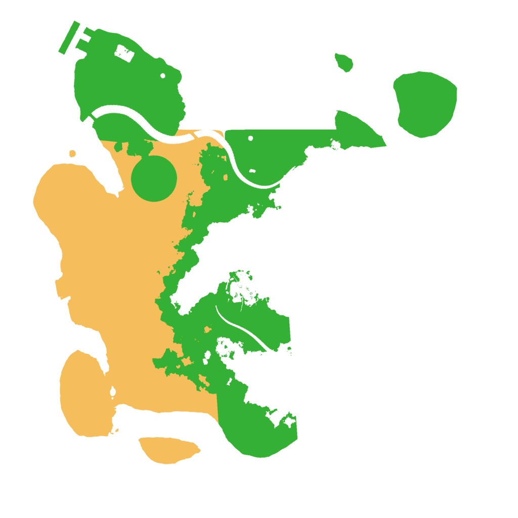 Biome Rust Map: Procedural Map, Size: 3000, Seed: 57888