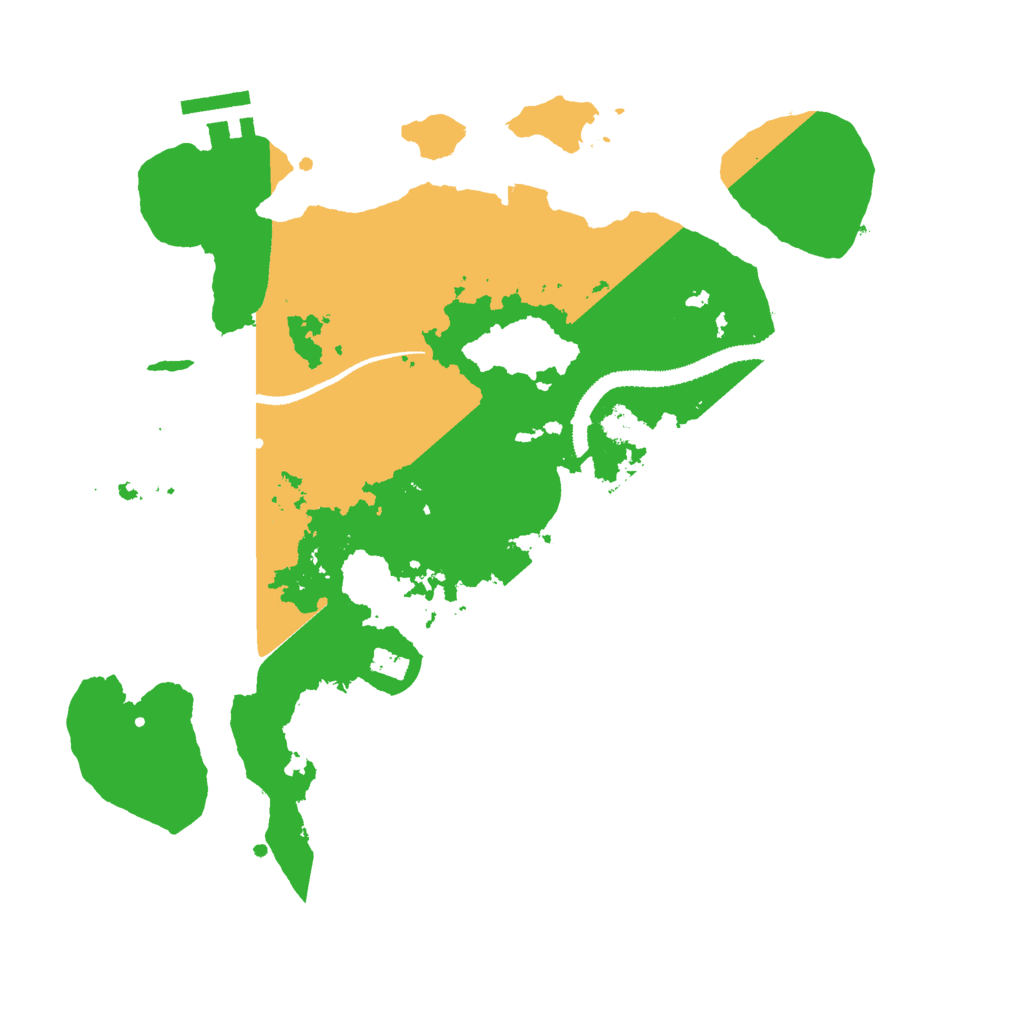 Biome Rust Map: Procedural Map, Size: 3000, Seed: 567506248