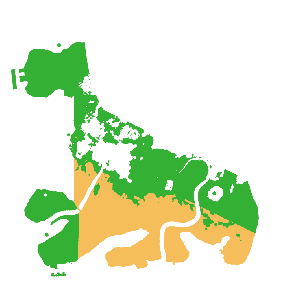 Biome Rust Map: Procedural Map, Size: 3000, Seed: 553750108