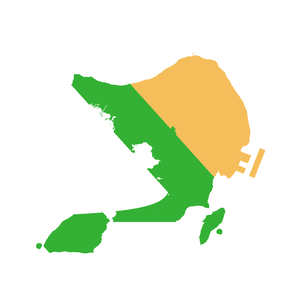 Biome Rust Map: Procedural Map, Size: 2000, Seed: 386517640