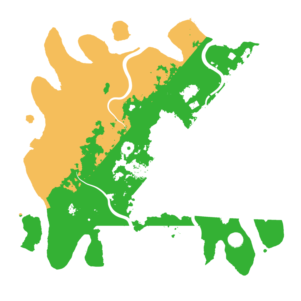 Biome Rust Map: Procedural Map, Size: 3500, Seed: 760085847