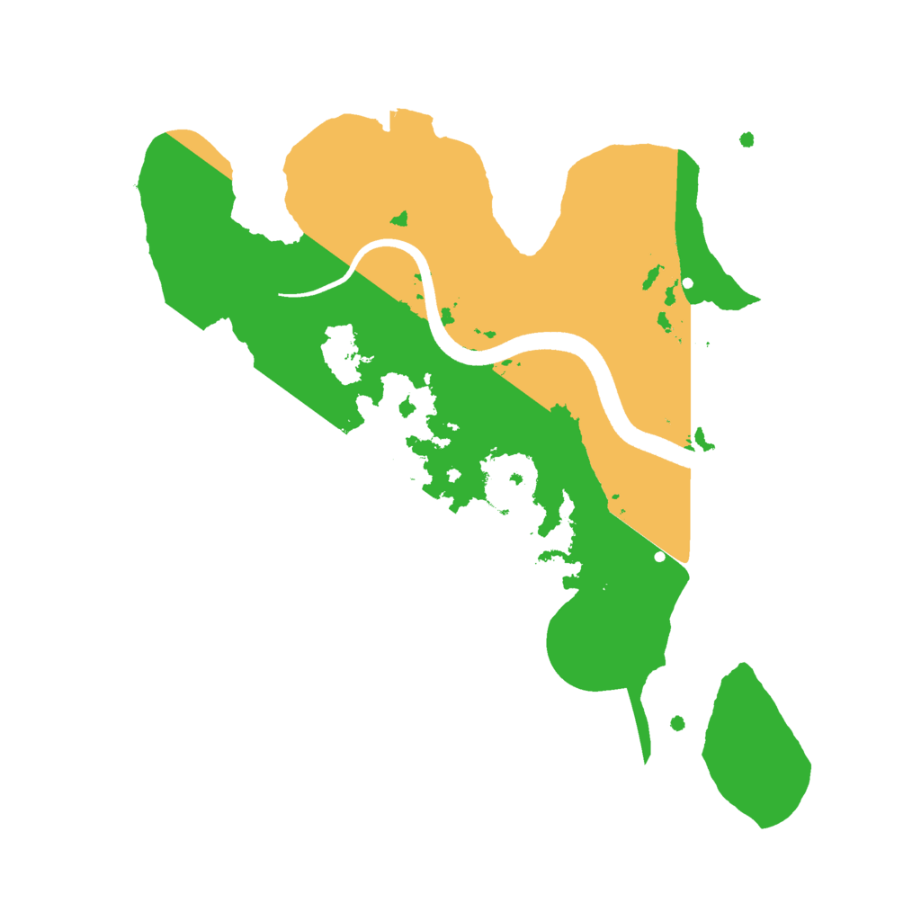 Biome Rust Map: Procedural Map, Size: 2500, Seed: 965849035