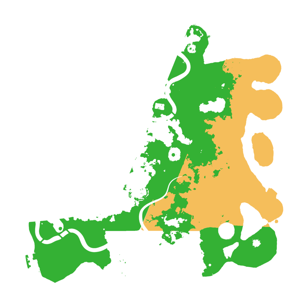 Biome Rust Map: Procedural Map, Size: 3500, Seed: 1740963155