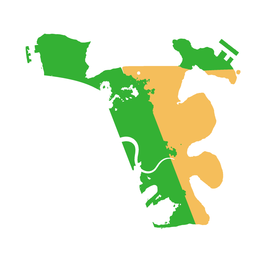 Biome Rust Map: Procedural Map, Size: 2400, Seed: 60000