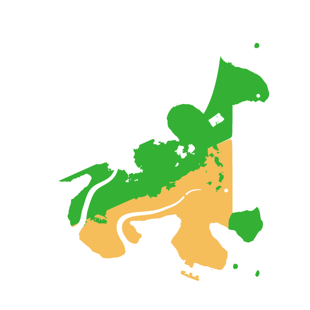 Biome Rust Map: Procedural Map, Size: 2400, Seed: 310725