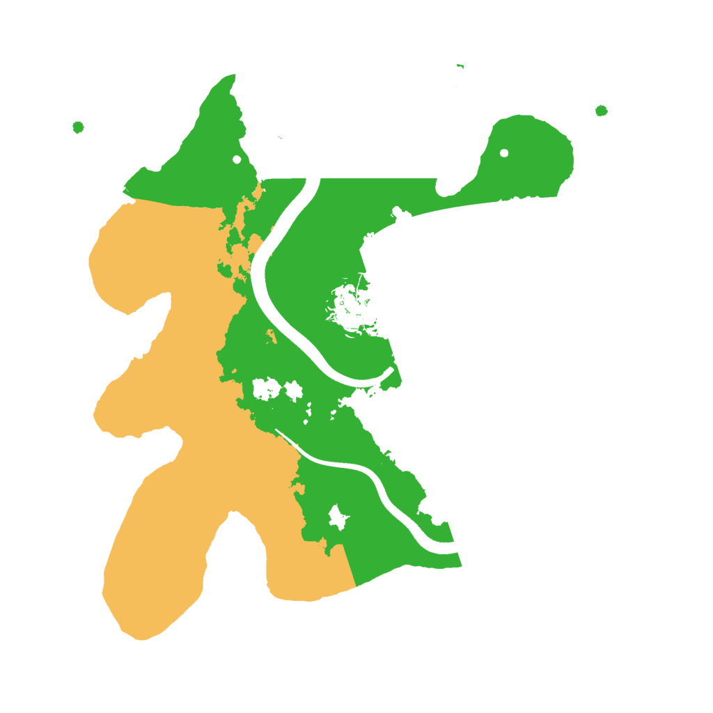 Biome Rust Map: Procedural Map, Size: 2500, Seed: 859332827