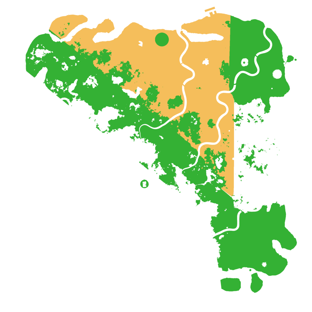 Biome Rust Map: Procedural Map, Size: 6000, Seed: 20010906