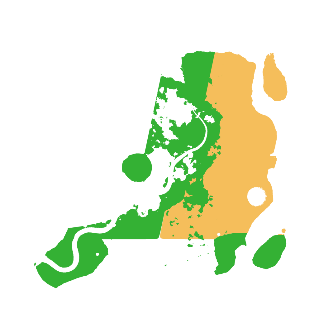Biome Rust Map: Procedural Map, Size: 3000, Seed: 16346052