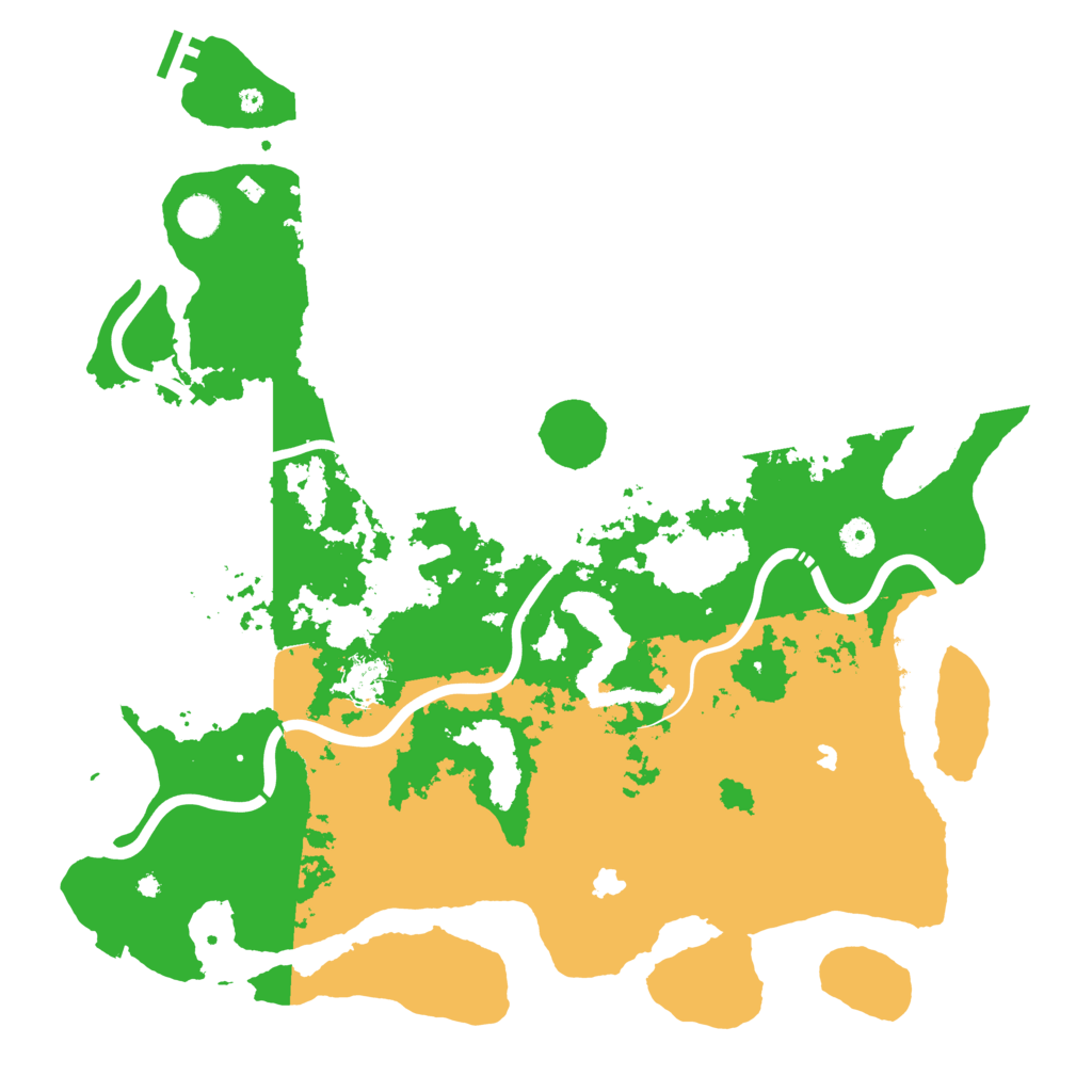 Biome Rust Map: Procedural Map, Size: 4500, Seed: 196610603