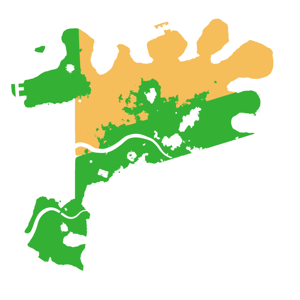 Biome Rust Map: Procedural Map, Size: 3200, Seed: 1832225822