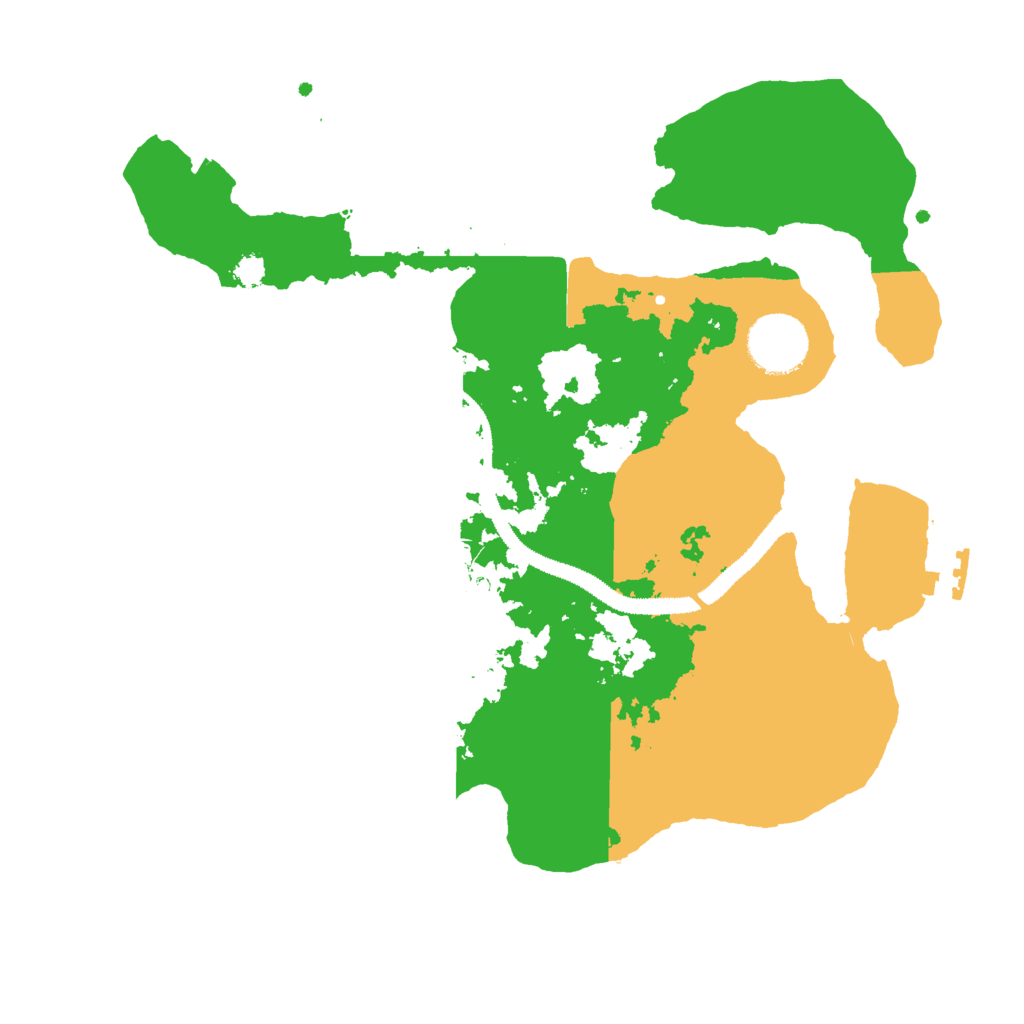 Biome Rust Map: Procedural Map, Size: 3000, Seed: 46521