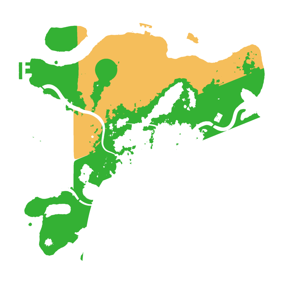 Biome Rust Map: Procedural Map, Size: 3500, Seed: 858647996