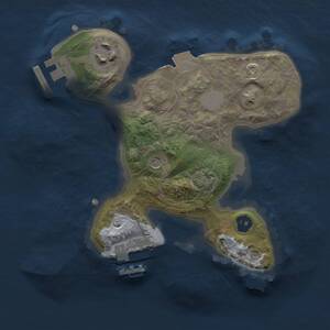 Thumbnail Rust Map: Procedural Map, Size: 2000, Seed: 59181339, 6 Monuments