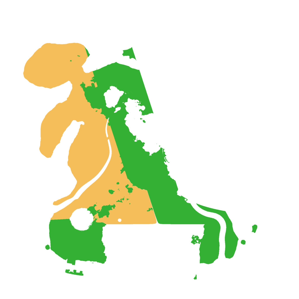 Biome Rust Map: Procedural Map, Size: 2500, Seed: 10438520