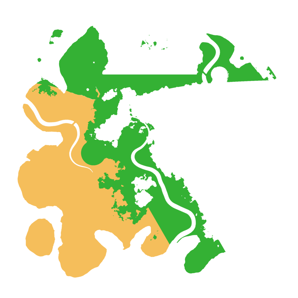 Biome Rust Map: Procedural Map, Size: 3200, Seed: 504589217