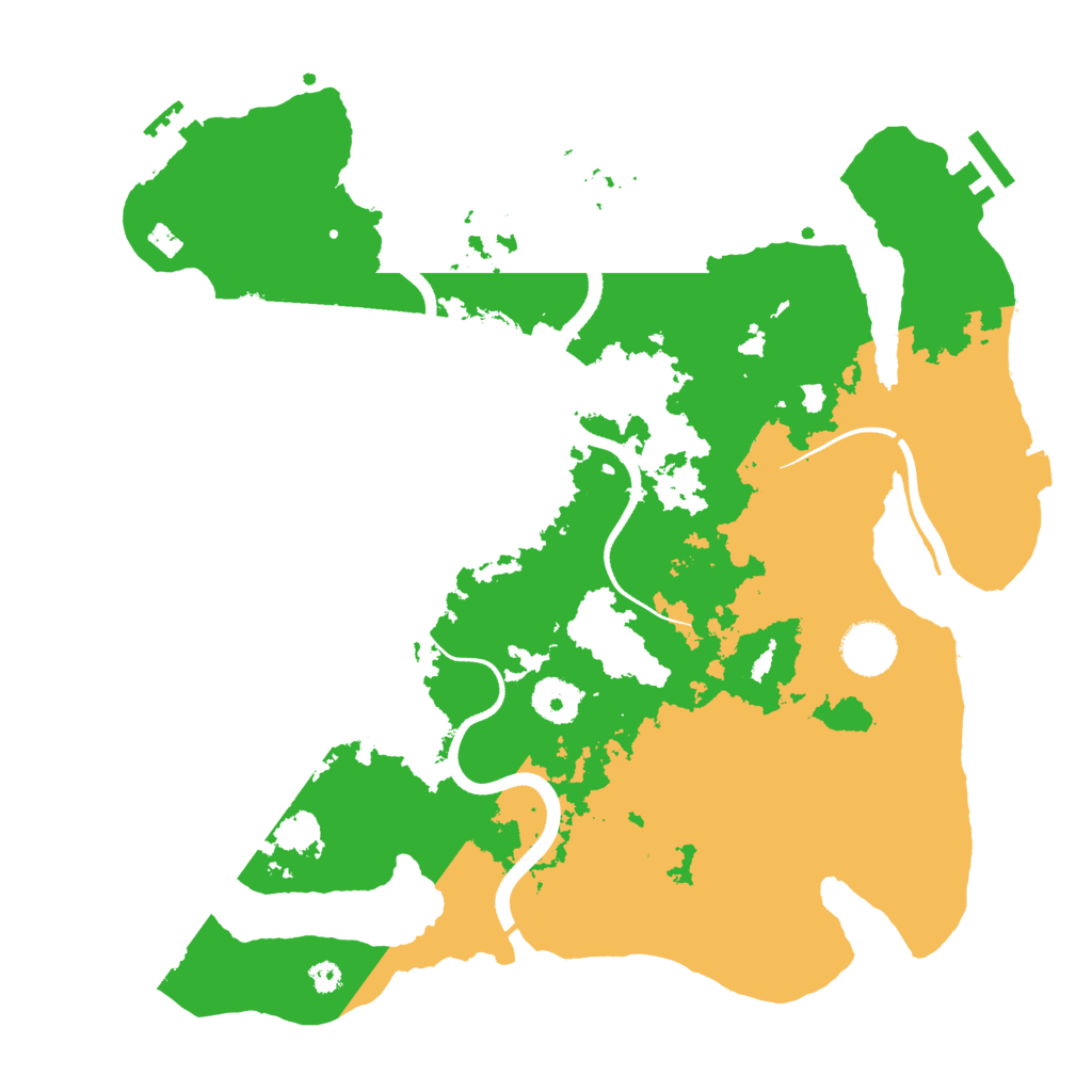 Biome Rust Map: Procedural Map, Size: 3500, Seed: 3352075