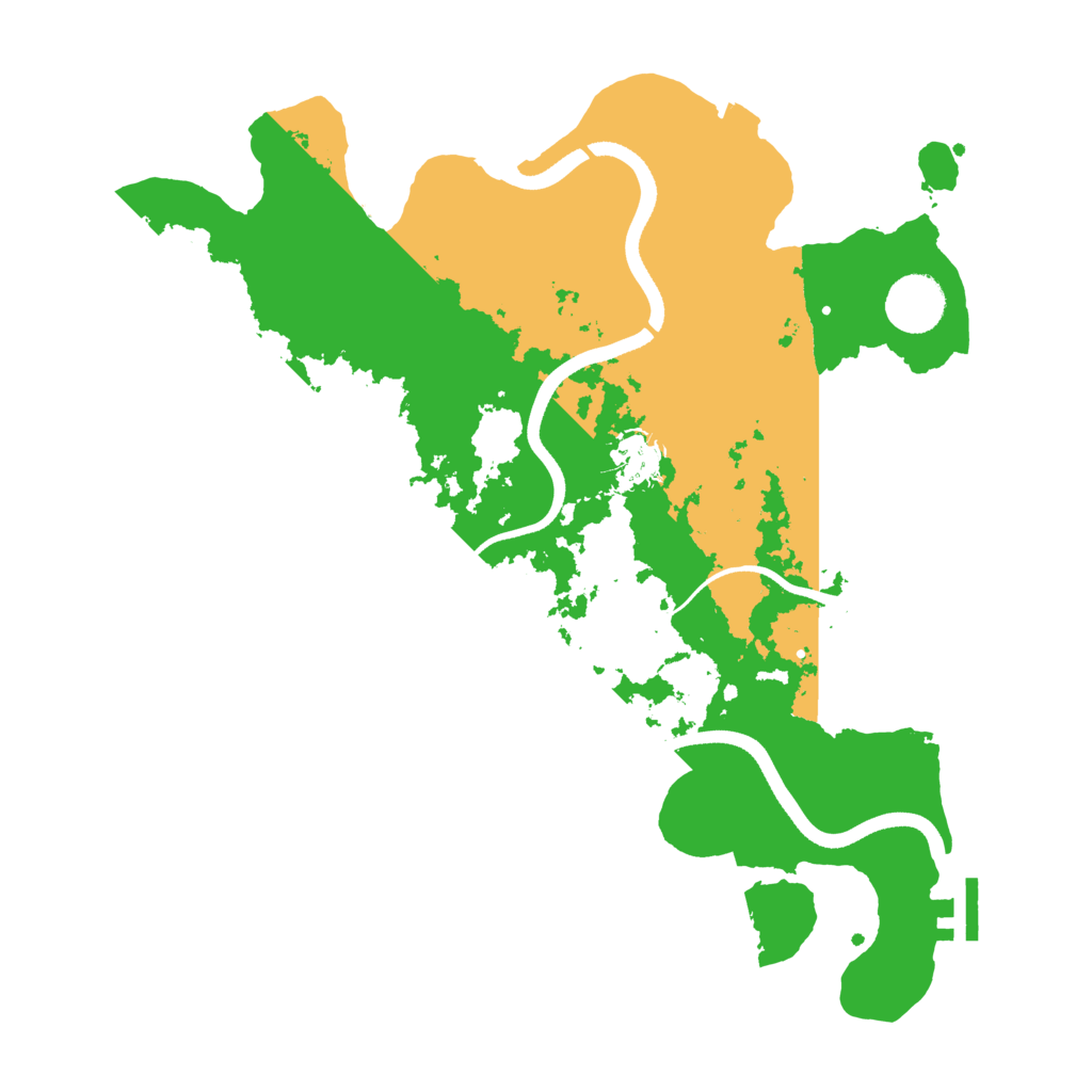 Biome Rust Map: Procedural Map, Size: 3500, Seed: 1625168849