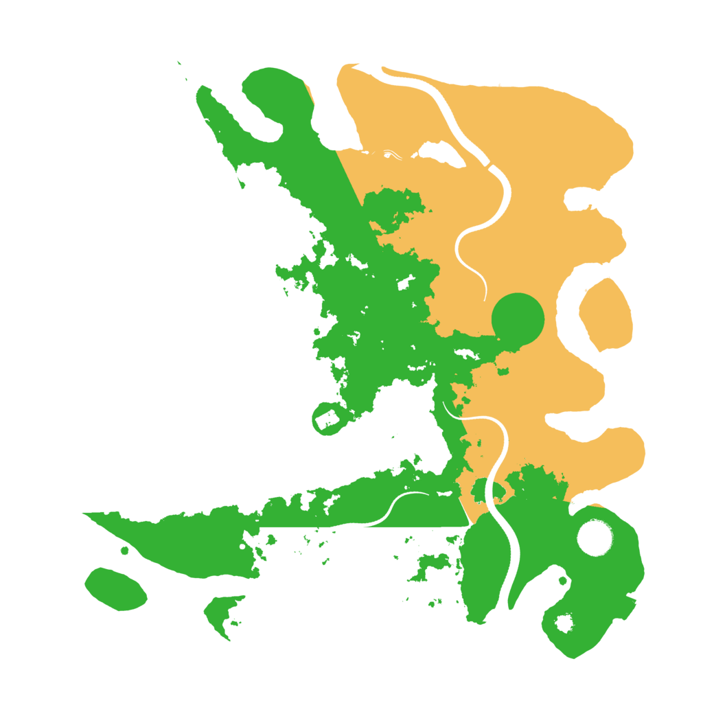 Biome Rust Map: Procedural Map, Size: 3500, Seed: 925462
