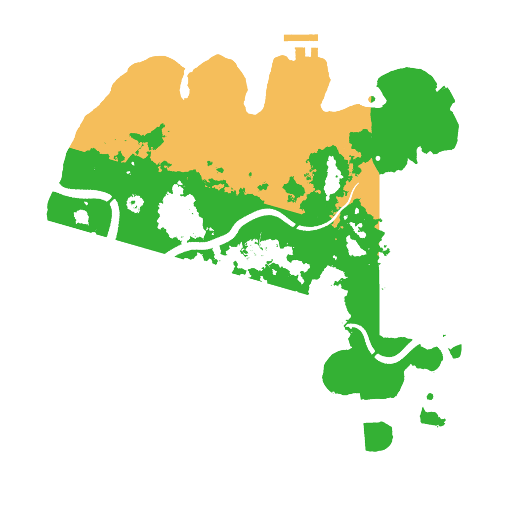 Biome Rust Map: Procedural Map, Size: 3000, Seed: 12687