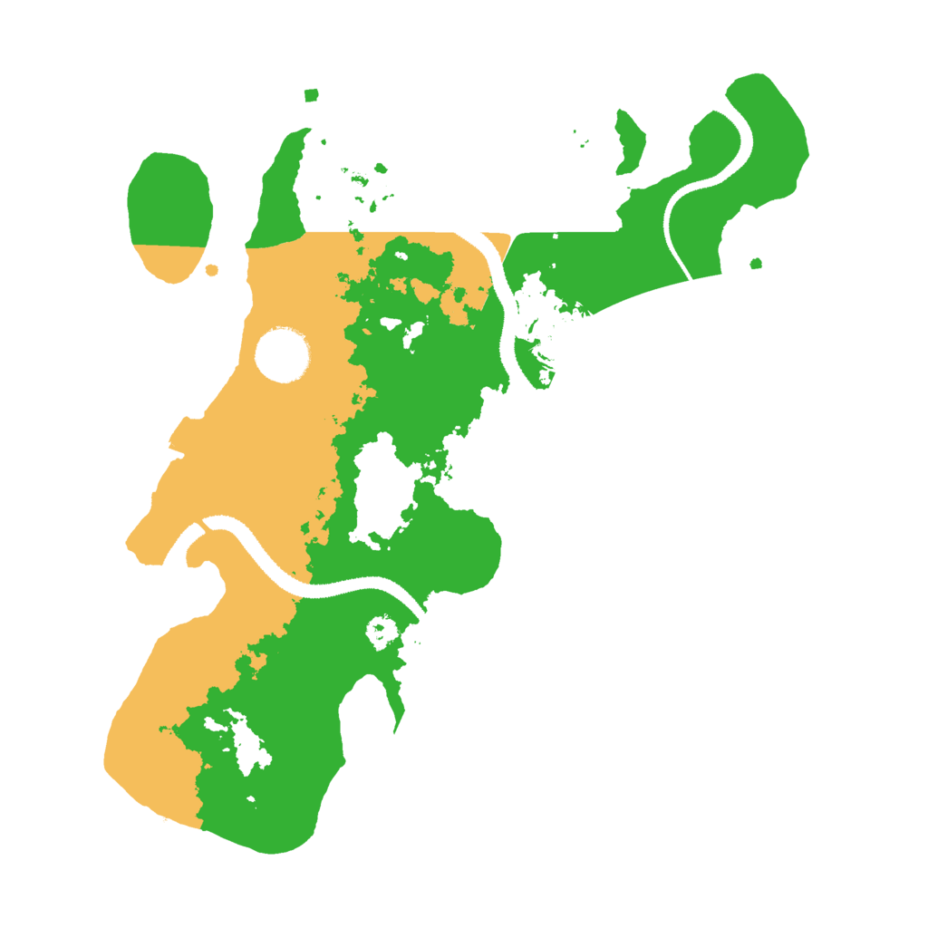 Biome Rust Map: Procedural Map, Size: 3000, Seed: 310412349