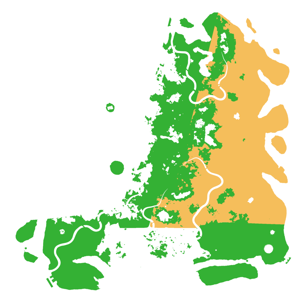 Biome Rust Map: Procedural Map, Size: 6000, Seed: 130425686