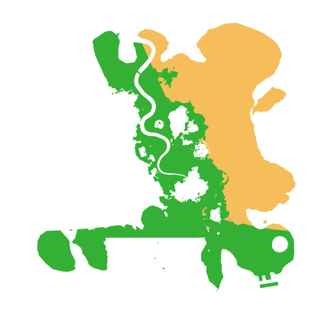 Biome Rust Map: Procedural Map, Size: 3500, Seed: 1341349776